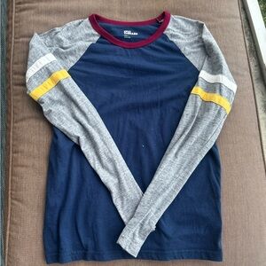 SOLD - Epic Threads Navy and Gray Long Sleeve Tee